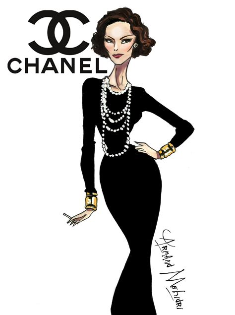 chanel logo sketches|coco Chanel fashion drawings.